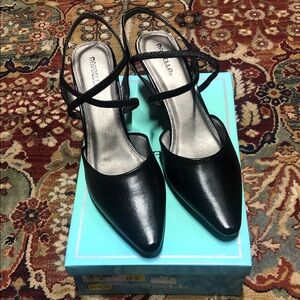 Marella Elegant Black Strappy Heels